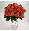 Букет из оранжевых роз «Лаконичность»