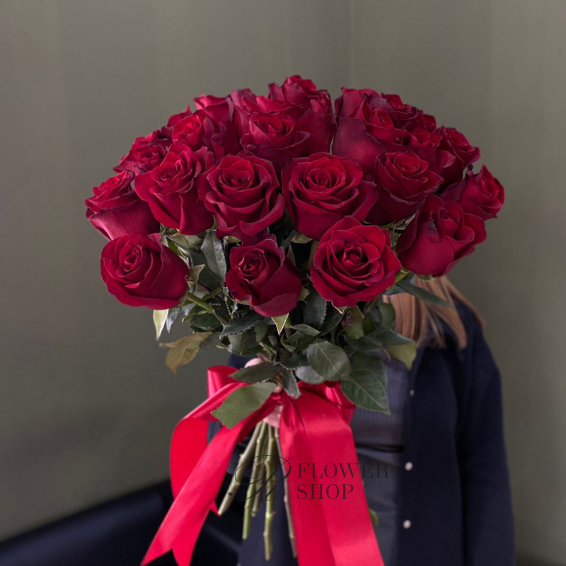 Монобукет из роз «Влюбленность»