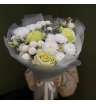 Букет с белой розой «Белая ночь»