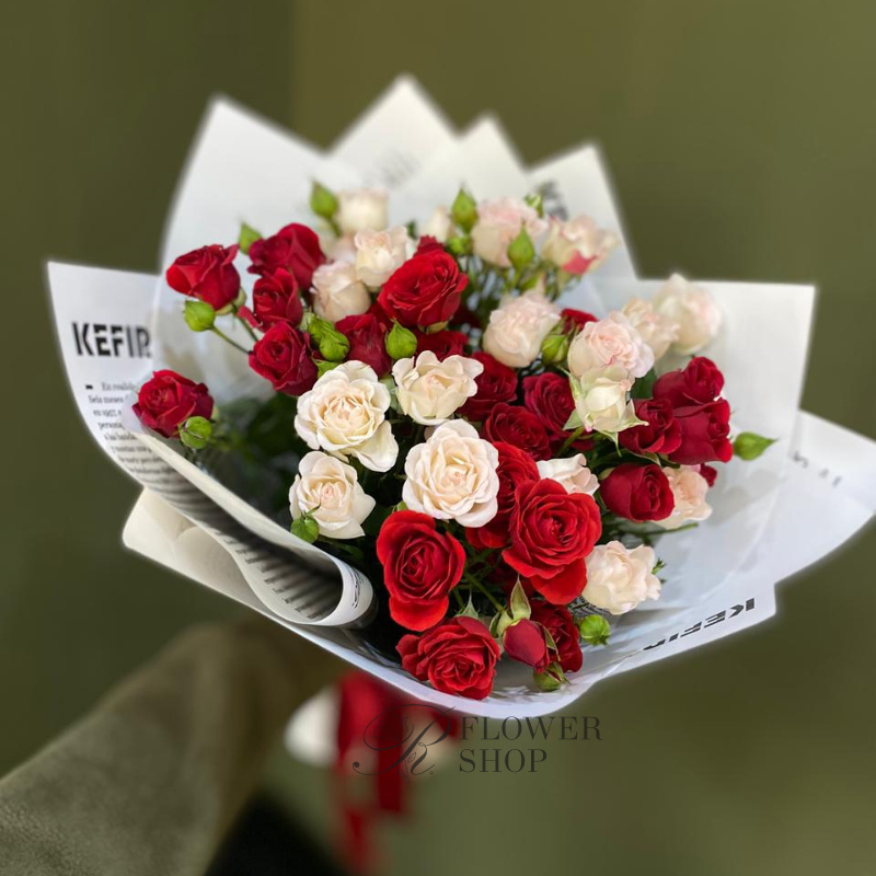 Букет кустовых роз «Милая принцесса» 1