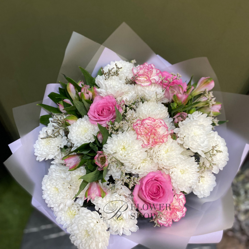 Букет с хризантемой «Иноземка» 1